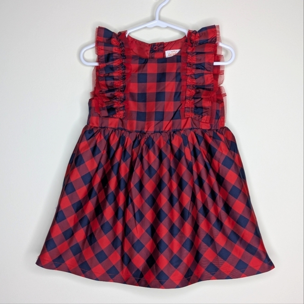 Cat & Jack Plaid Dress 18m